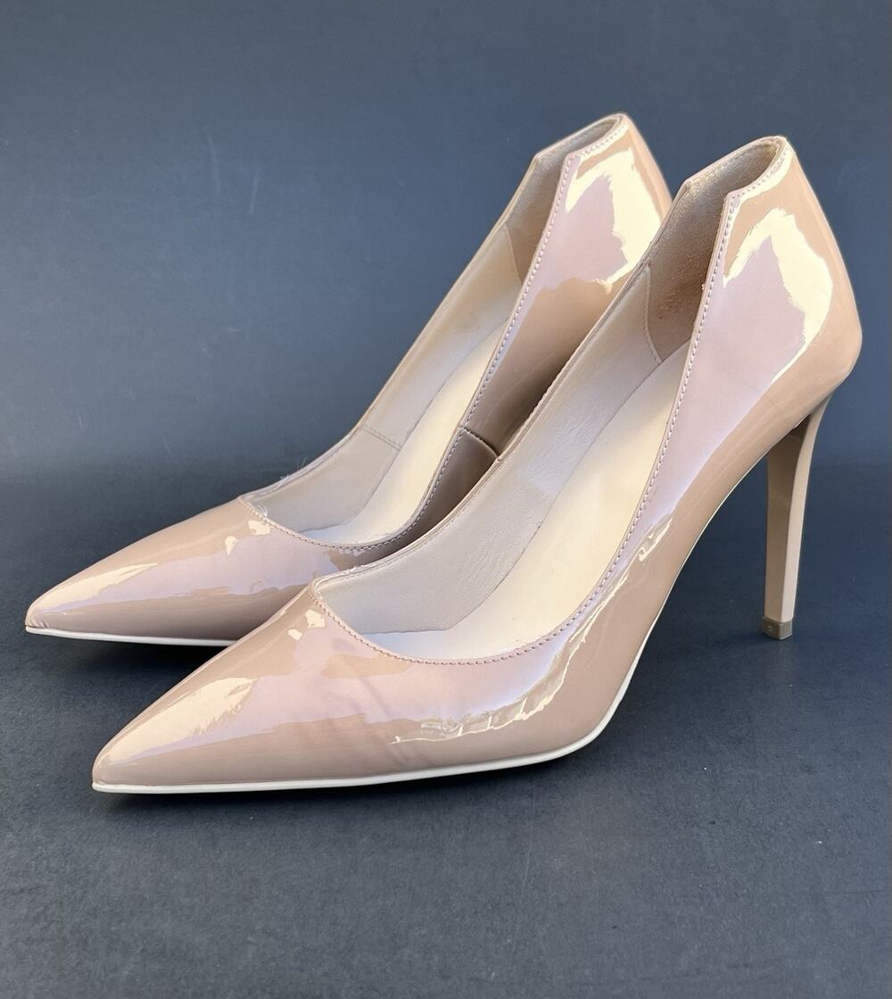 NERO GIARDINI Vernice Shoe Nude Patent Leather Natural Women’s Size 8 US